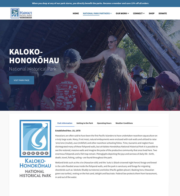 Kaloko-honokohau NHP Partner Page
