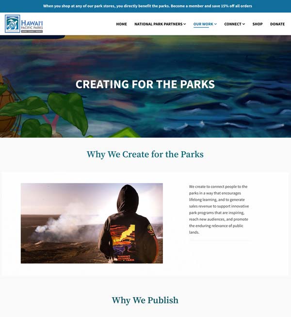 Creating for Our National Park Partners