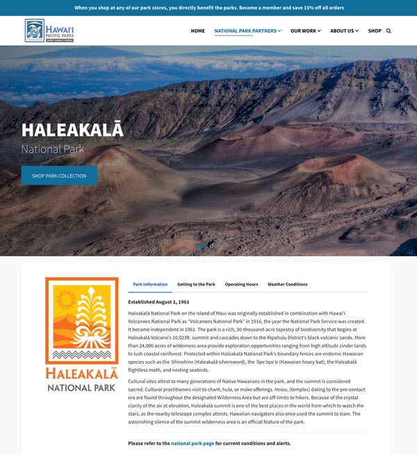 Hawaii Volcanoes NP Partner Page
